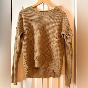 Elegant Tan Knit Sweater